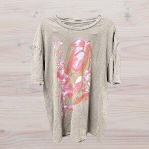 Dua Lipa Future Nostalgia Tour Barbwire Heart T Shirt Women's - Size XL